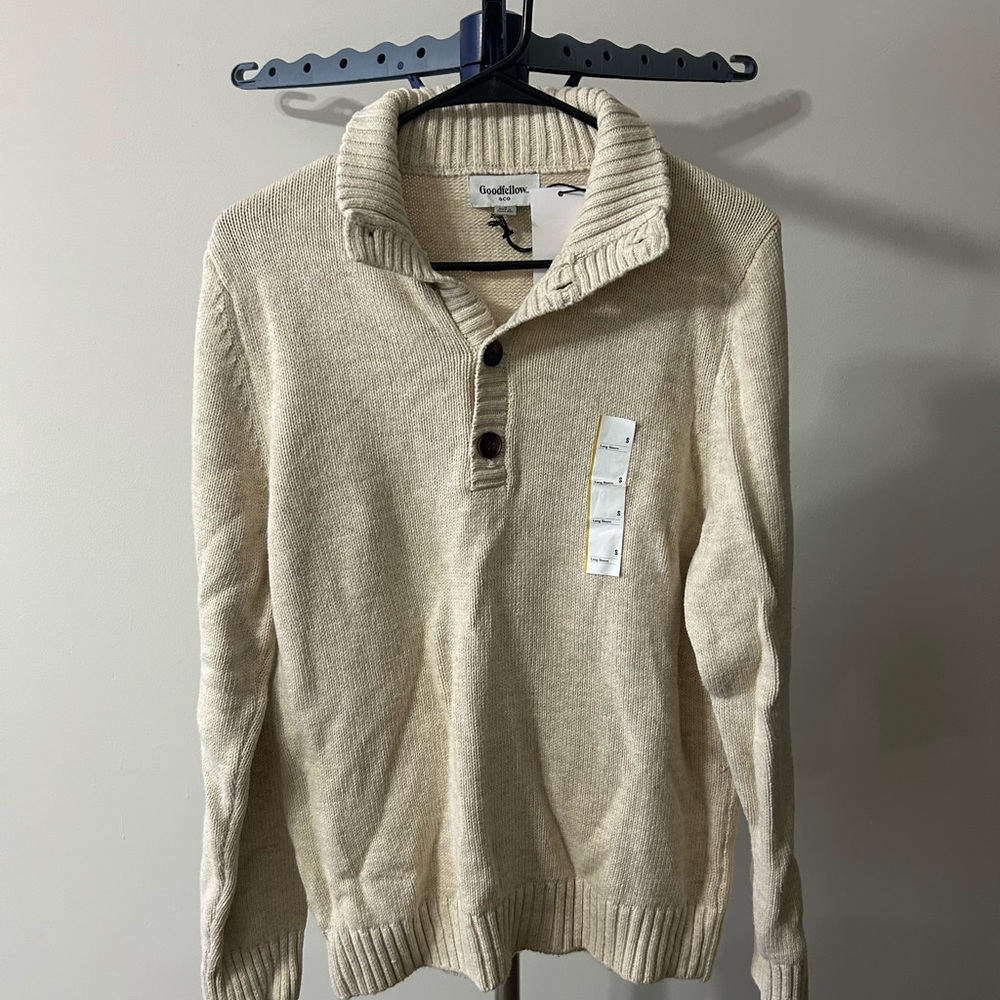Goodfellow & Co Men's Beige Turtleneck Sweater